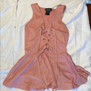 Darling Peplum top PINK